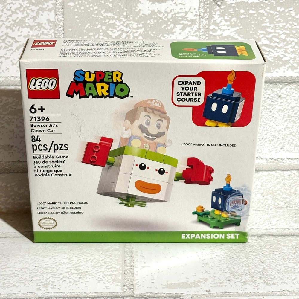 LEGO Super Mario Bowser Jr.'s Clown Car Set 71936 - NEW 84 Pieces
